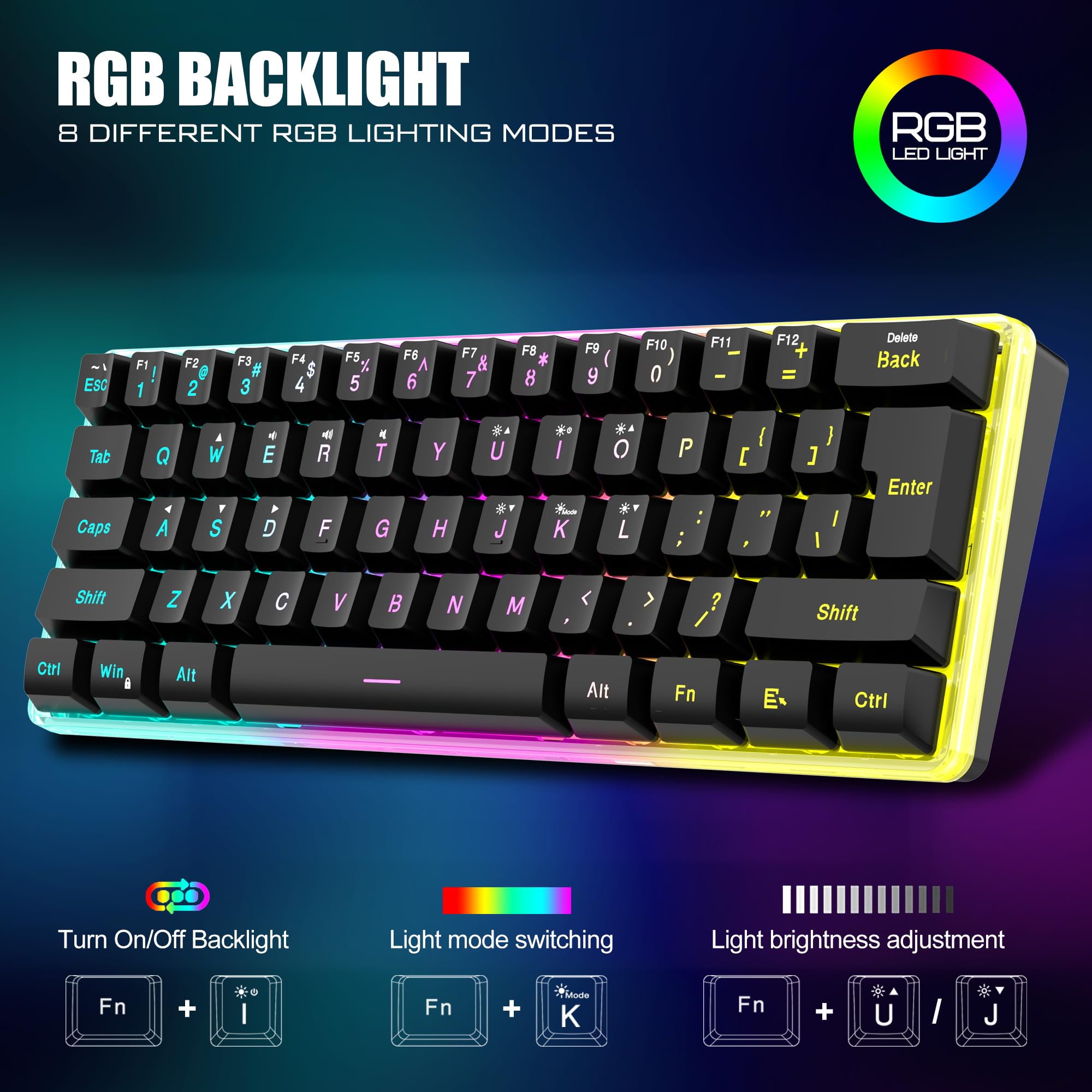 Teclado Gaming - Mouse Incluido