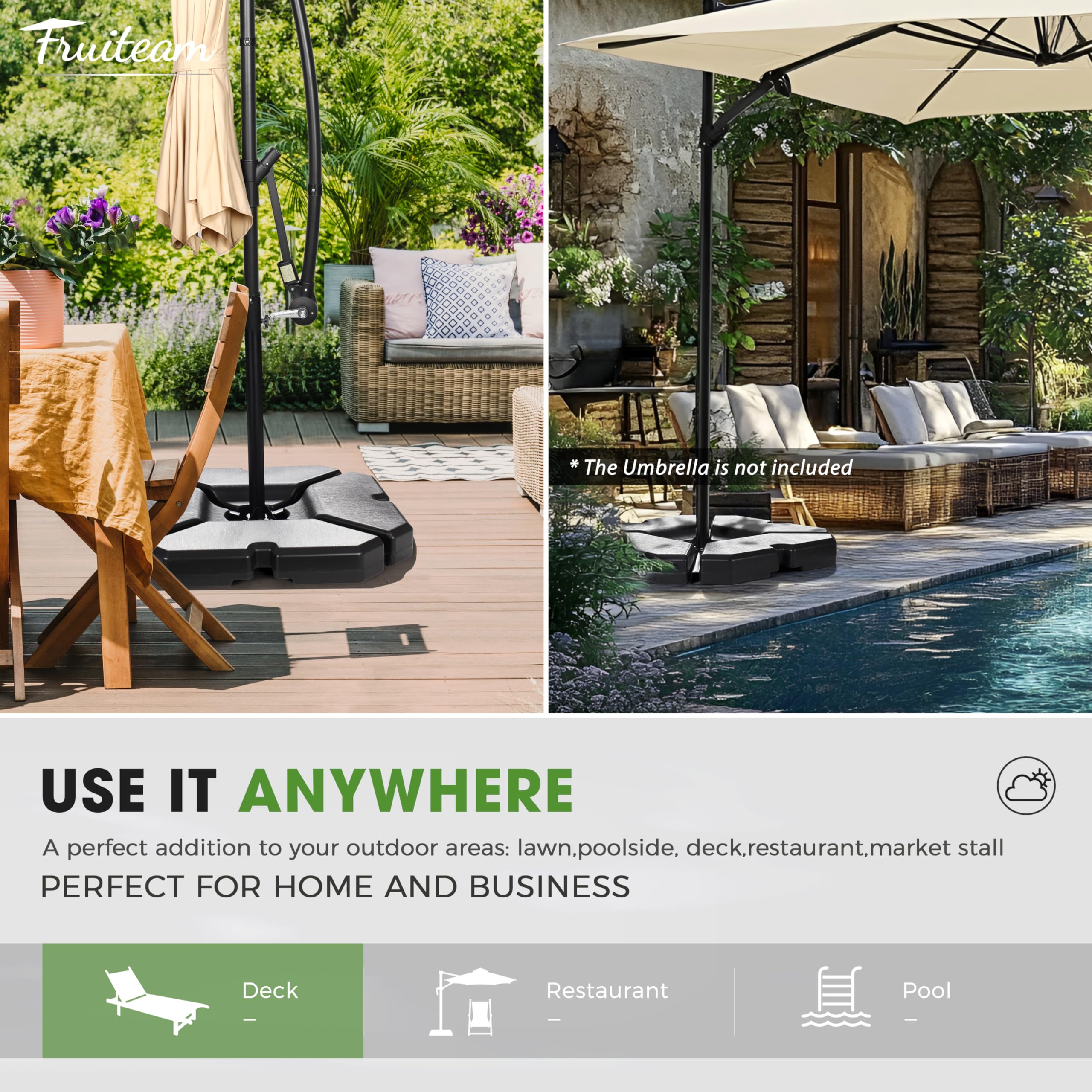 Soporte Cuadrangular Para Sombrilla